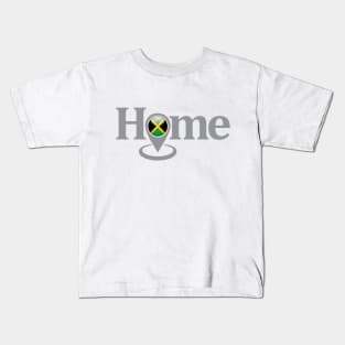 Jamaican National Flag Home Location Icon Kids T-Shirt